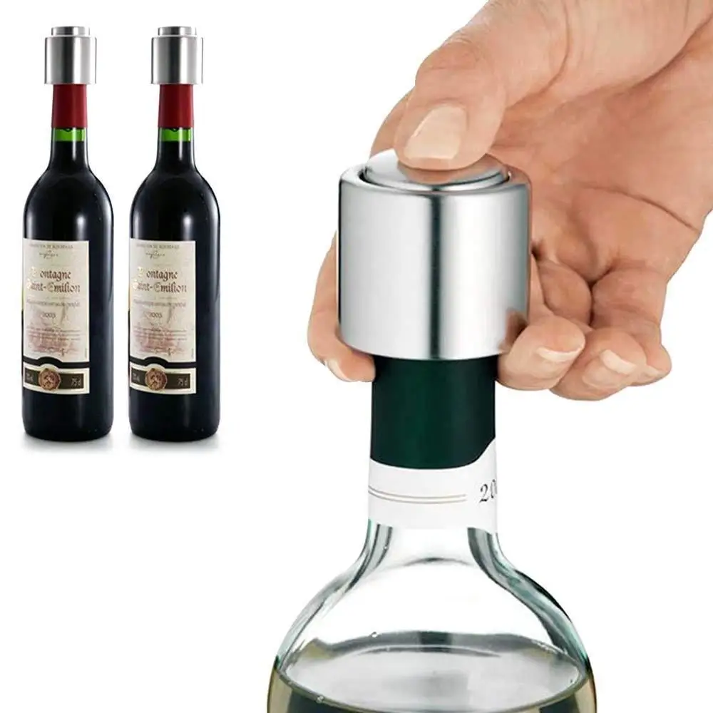 Top Seller 2024 Red Wine Champagne Vacuum Pumping Plug Bottle Engraveable Wine Stoppers Champagne Cork Stopper With Laser Logo