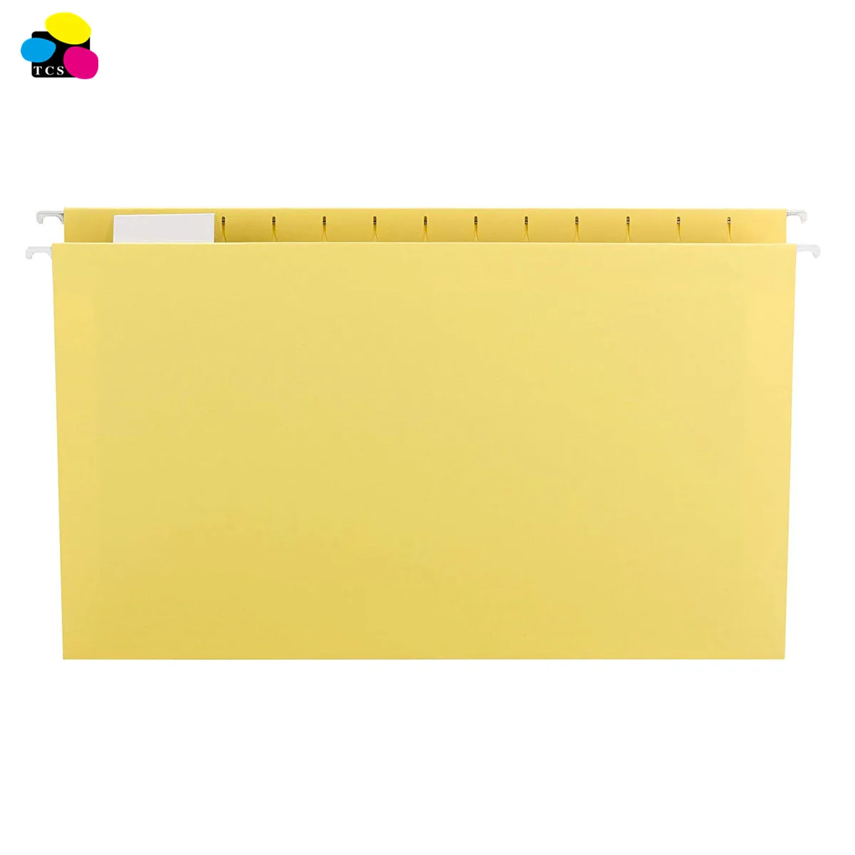 Office Organized 1/5 Cut 8 1/2in. X 14in Legal Size2-Tone Yellow Hanging File