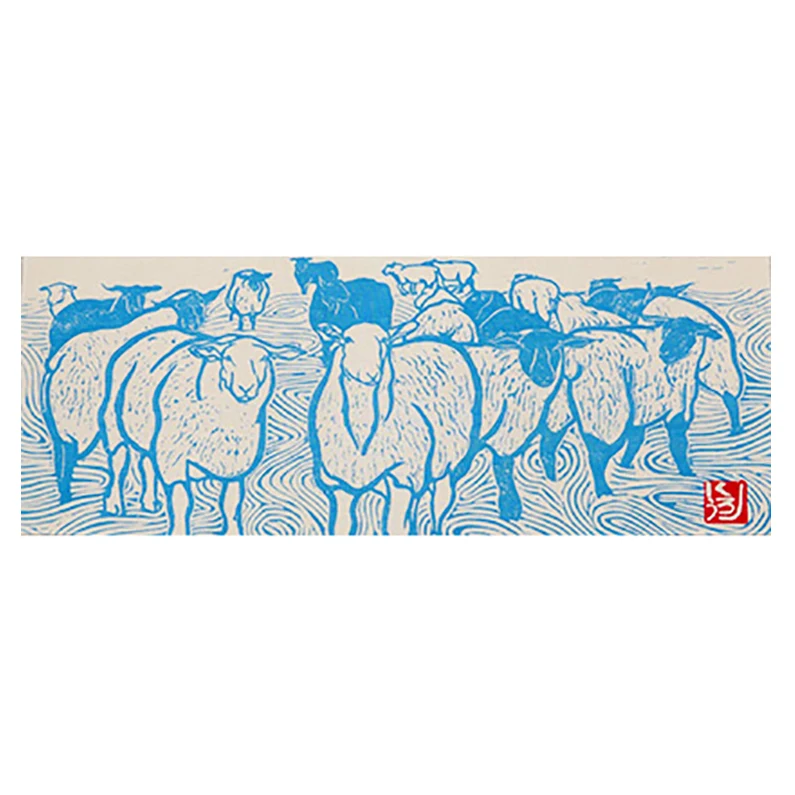 Синий 90*36 см tenugui сложенное полотенце для рук из чистого хлопка ванной комнаты украшения интерьера