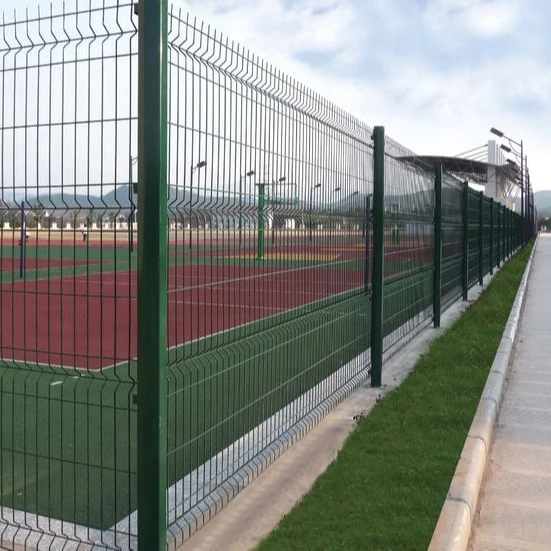 Curved Welded Wire Mesh Garden Border Fence Cheap Price Decorative 3D Metal Steel Fencing