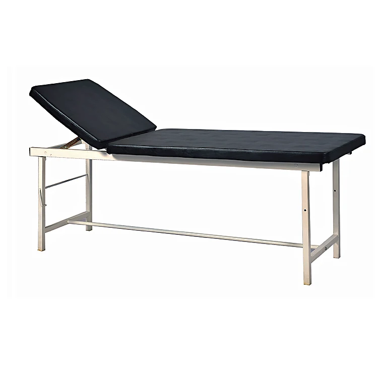 Manufacturer direct sprayed steel artificial leather cover mattress inside clinic medical examination bed price