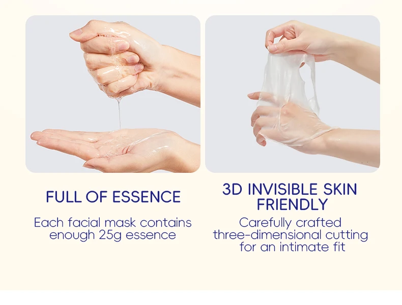 Low Moq Oem Face Mask collagen moisturizing repair Anti Aging Collagen face care  elastic Facial Mask Sheet