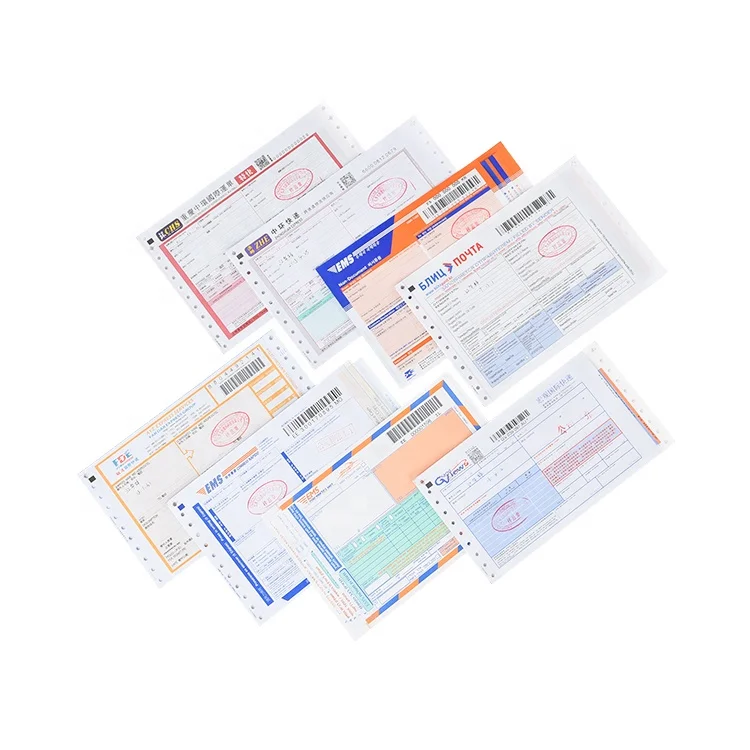 Custom Printing International Express Air Waybill Printing Courier Air Waybill for Ups Ems Dhl Barcode