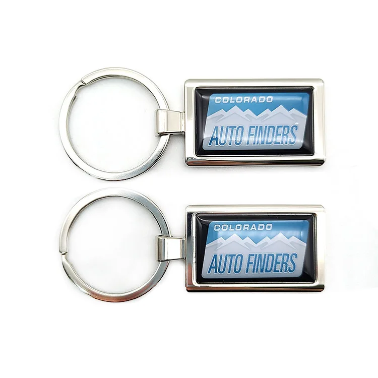 YYX Zinc Alloy Blank Laser Engraved Customized Car Keychains