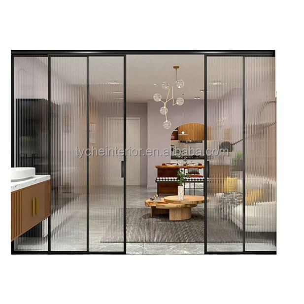 China Dc Fire Wood Glass System Pocket Exterior Color Set Storage Industrial Waterproof Turn Sliding Door Bookcase