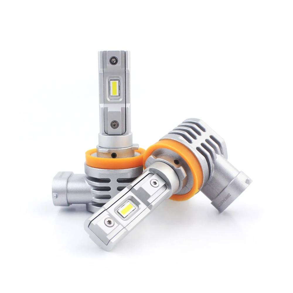 Lanseko H11 VX Fan-less design Halogen Size LED Headlamp kits led headlight h11 Replace bulb 18W 8000LM