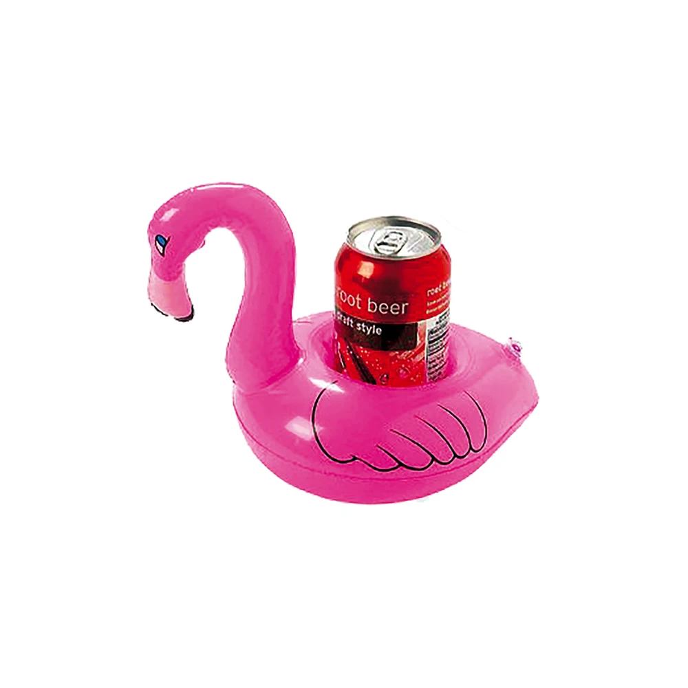 Summer Party Pool Float With Cup Holders Beach Drink Floating Inflatable Flamingo Decorations