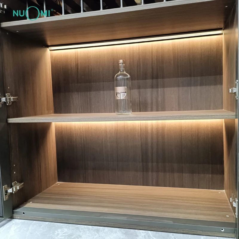 NUOMI Surface mounted triangular oblique light strip installed on the bookcase led closet lighting