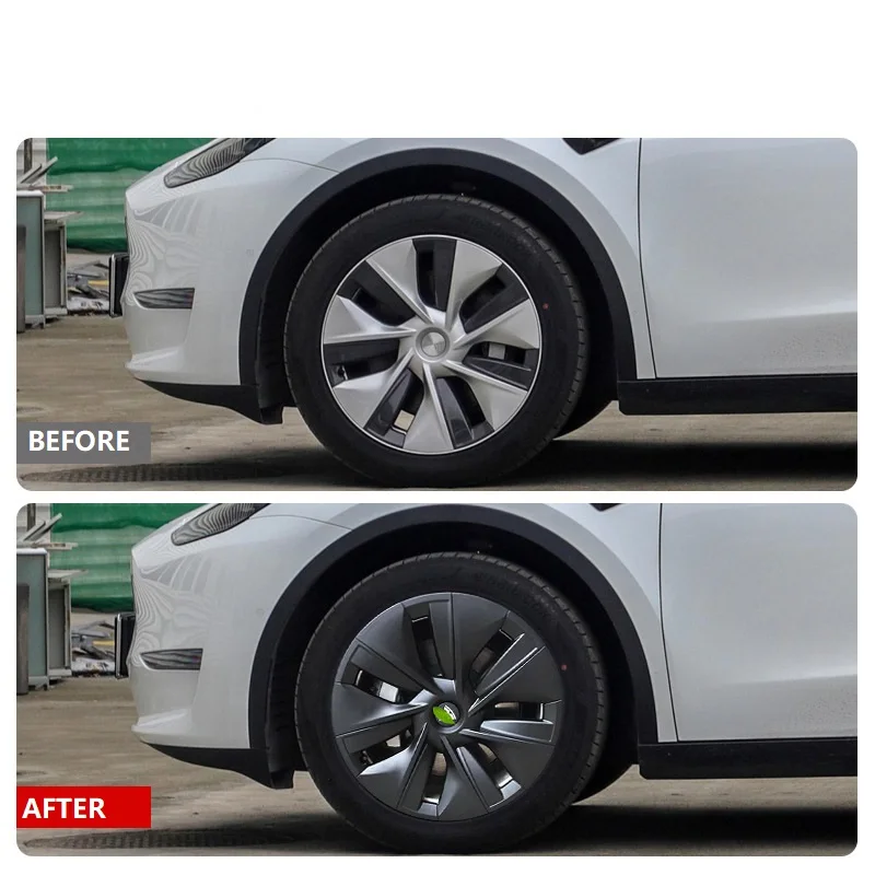 For Model Y Original Factory Auto Parts 4 Pcs Waterproof Hubcap Sporty Rim Cover For Tesla Model Y Wheel Cover