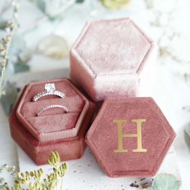 FADELI wholesale factory price luxury custom wedding green velvet jewelry box packaging for earrings necklace earing ring boxes