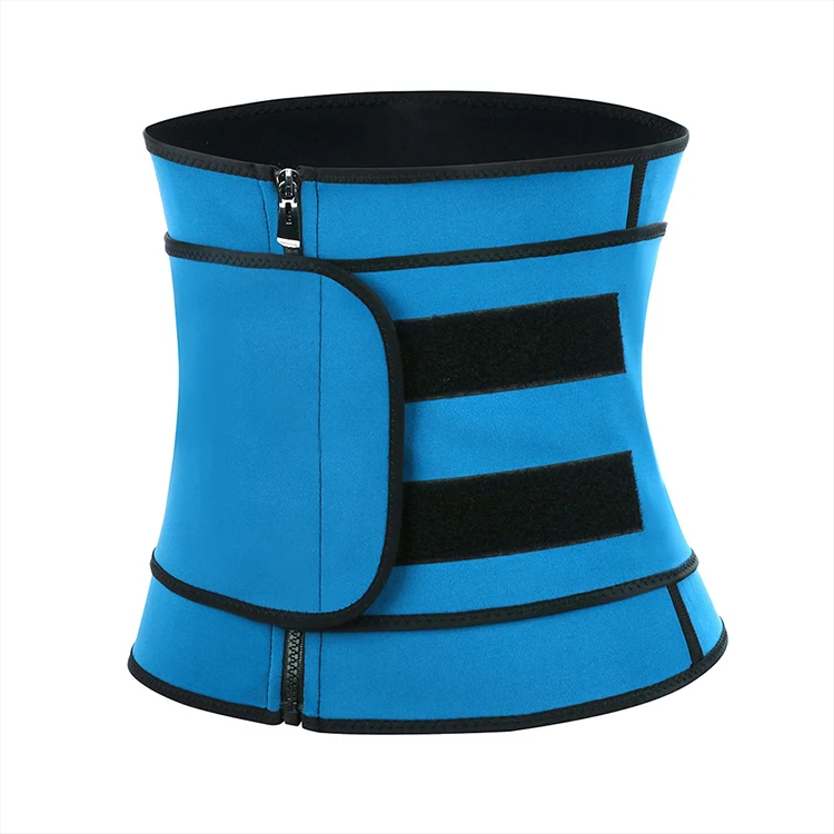 
Wholesale Figure Shaping Blue Neoprene Zipper Thigh Waist Trainer Belts For Ladies 