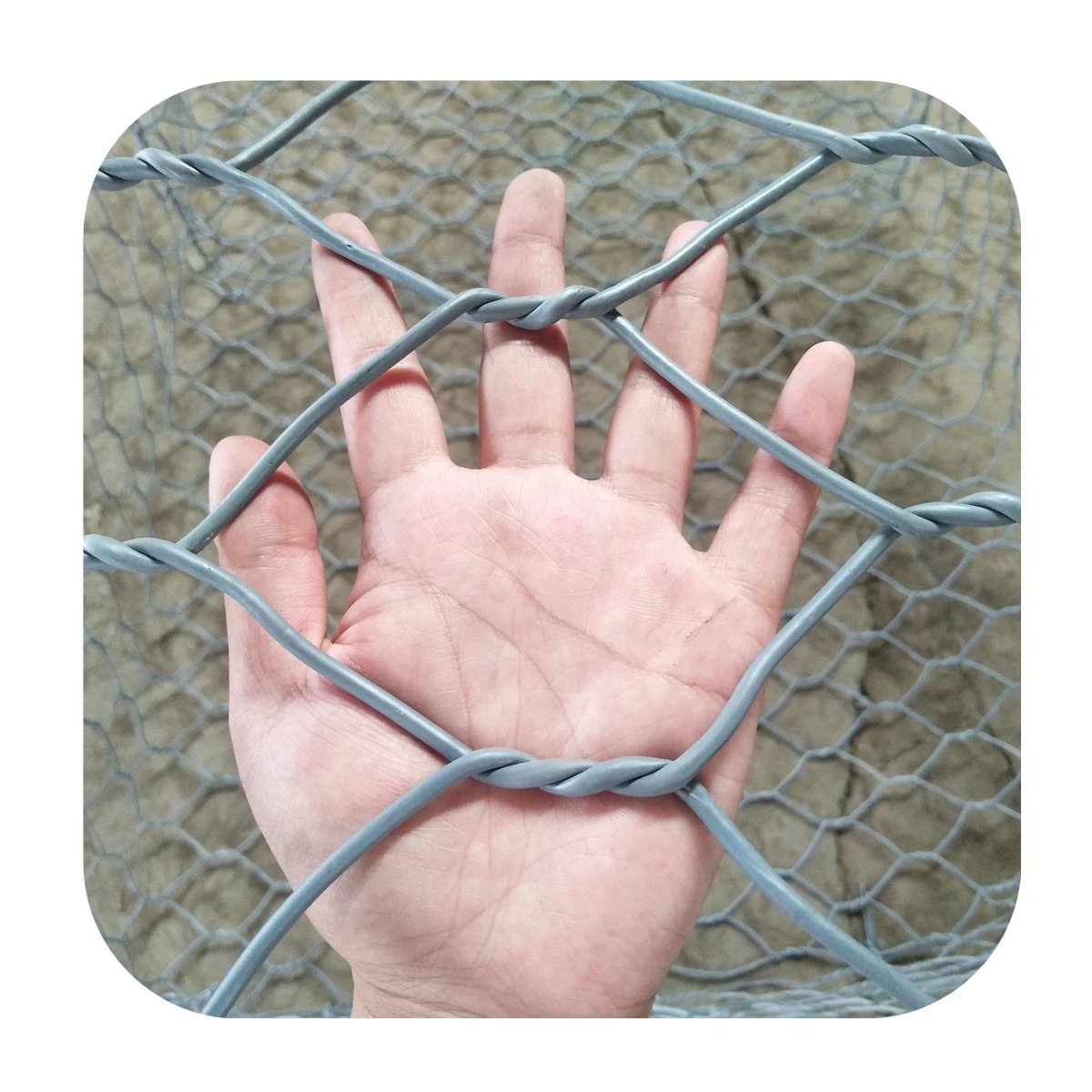 Galvanized reinforced mesh gabion cage as gabion basket for sale in philippines