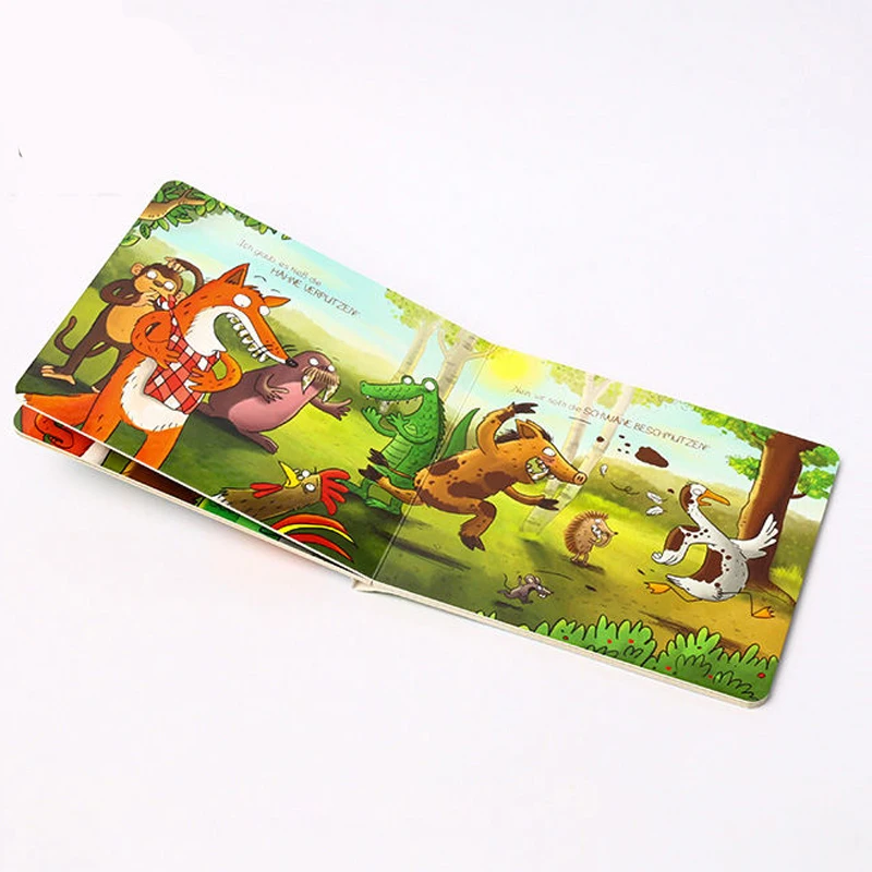 Children Illustration Paper Board Children Story Book Print Full Color Customized Kids Hardcover Board Book Printing