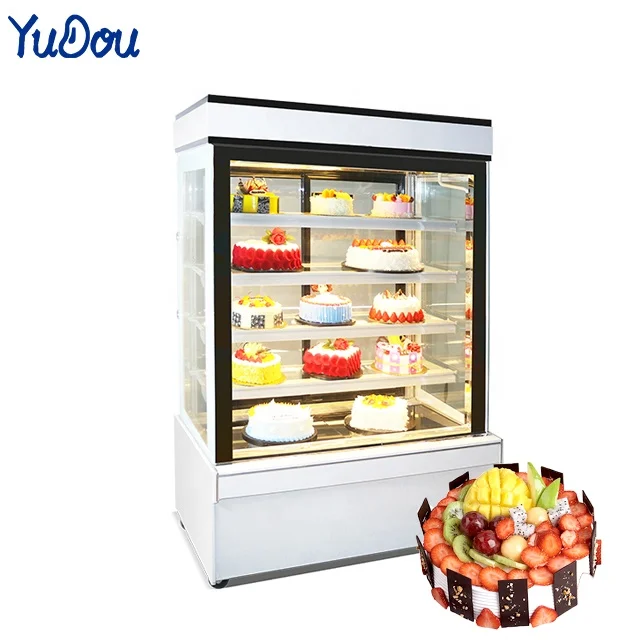 Custom Display Bakery Cake Showcase Refrigeration Equipment Freezer for Supermarket Cakes