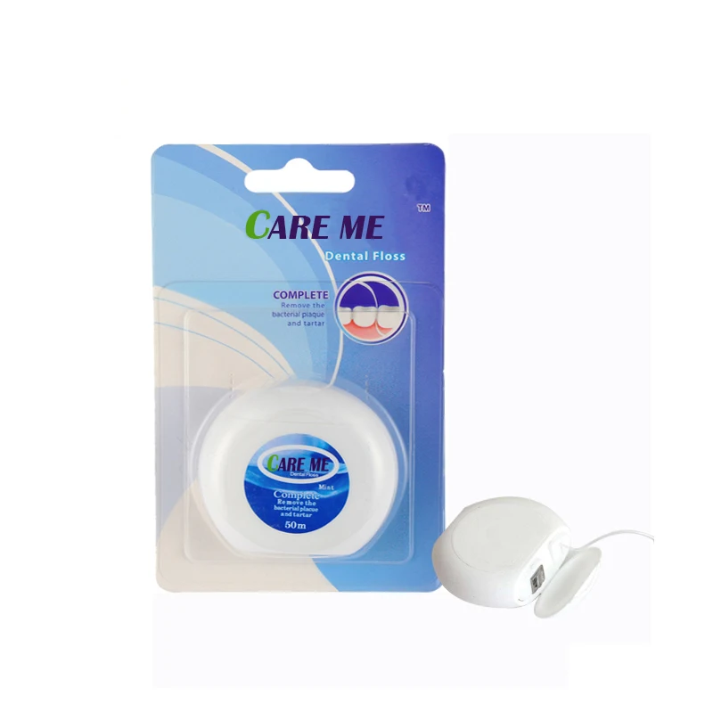 BSCI CE abrasive dental floss card dental floss colored