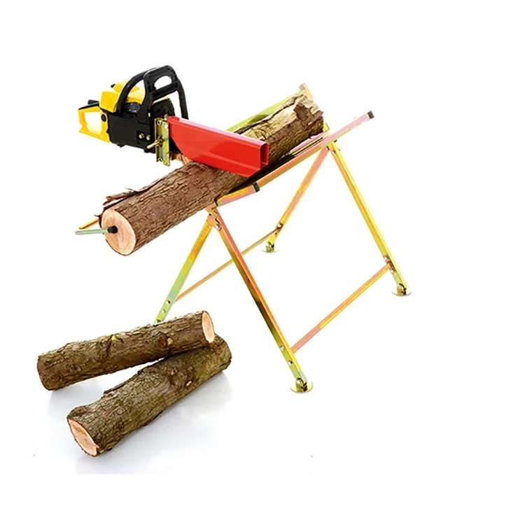
Steel foldable fire wood log holder heavy duty log cutting saw horse wood holder 