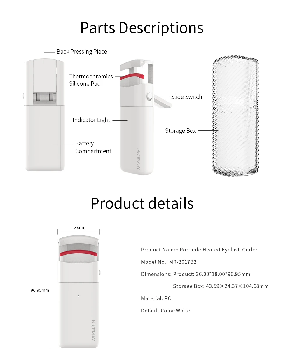 Wide silicone angle Portable Mini Eyelash Curler USB Cable Electric Heated long lasting elektrische wimperkruller Eyelash Curler