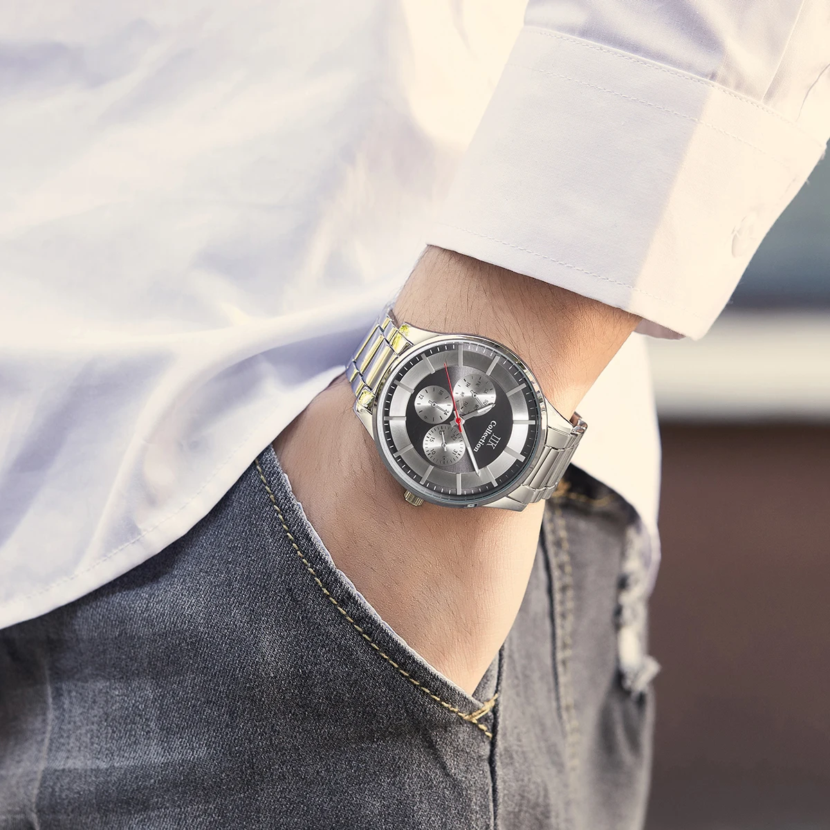 Wholesale Men Wristwatches Fashion Quartz Watch Ultra Thin Simple Watches Men Wristwatches