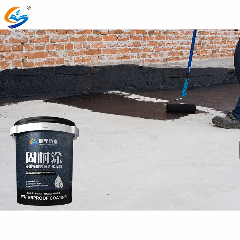 Polymer Cement Based Thick Elastomeric Waterproof Rubber Outdoor Concrete Roofing Roof Wall Water Insulation Coating Paint