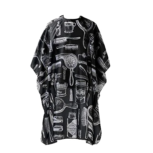 Wholesale Barber Capes Hair Cutting Apron Polyester Waterproof Gown Hairdressing  Salon Barber Cape