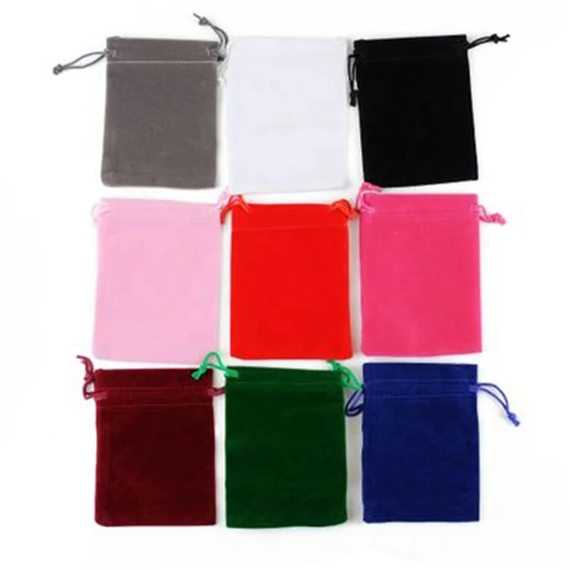 
Wholesale Drawstring Velvet Pouch Sachet Gift Bag For Jewelry Wedding Things Party Bead Container Storage 