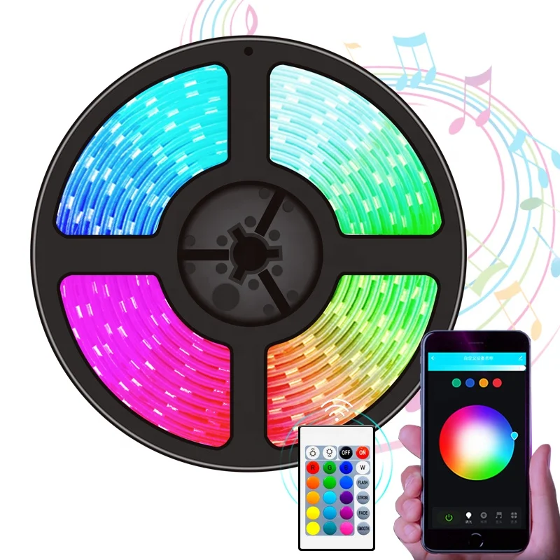 Комплект неонового источника питания умный светильник rgb с дистанционным управлением меняющий цвет водонепроницаемая гибкая