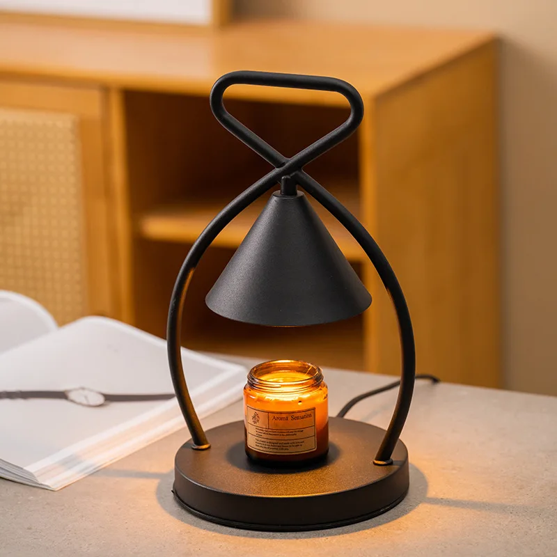 Amazon Hot Sale Europe Simple Minimalism Exquisite Melting Wax Incense Burner Candle Warmer Lamp Desk Lamp Bedroom Aroma Lamp