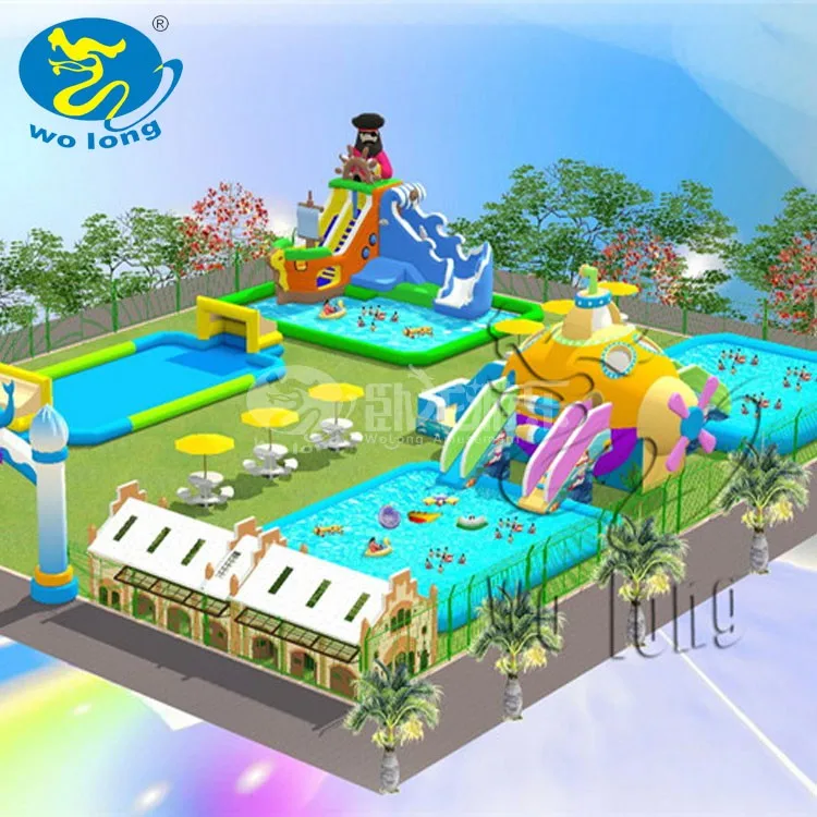 adult inflatable water park inflatable aqua park toys Inflatable Water Slide for Outdoor