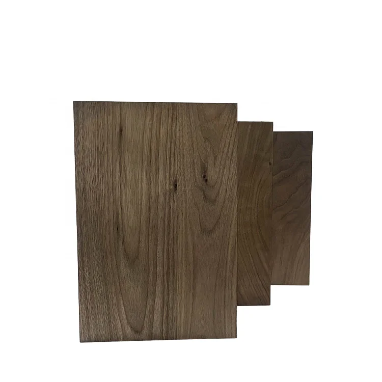 High E0 Grade Customize Black Walnut Wood Three-Layer-Solid Wood for Furniture Use
