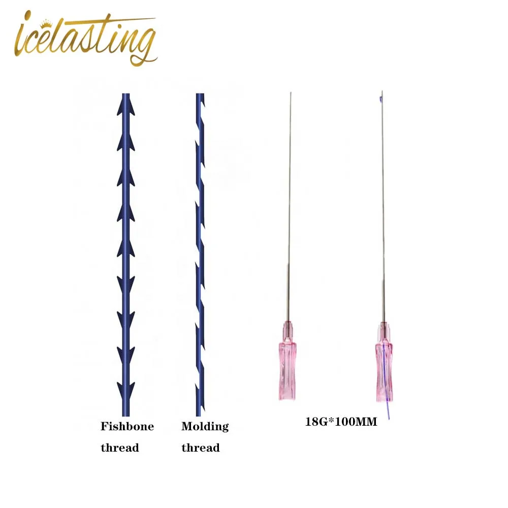 Icelasting одноразовые Blunt Cannula иглы icelasting COG 4D 6D 21 г 60 мм ПДО нити подтяжки лица