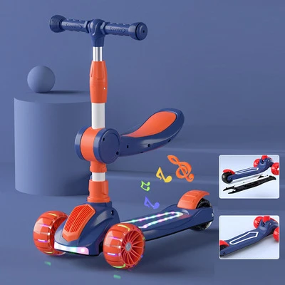 pro baby kids child toys 3 wheel scooter scooters 2022 for kids 1-12 years and up with seat light