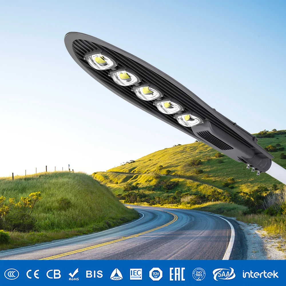 Cobra LED Streetlight 50W & 250W IP66 Rated Waterproof Aluminum Body with SMD Chip for Garden & Outdoor AC Road Lighting