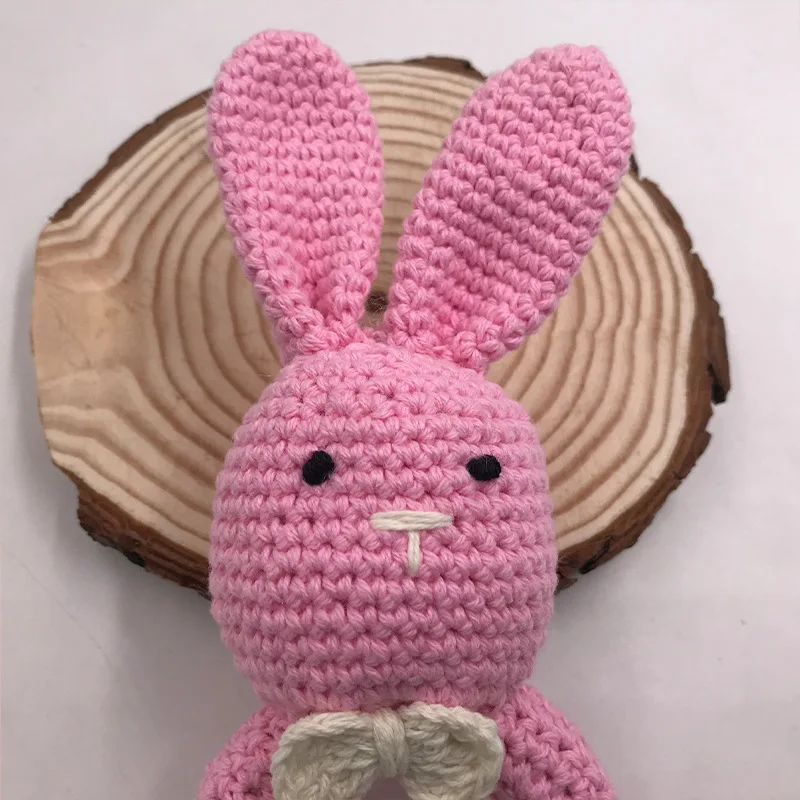 Crochet handmade Baby amigurumi Bunny Rattle