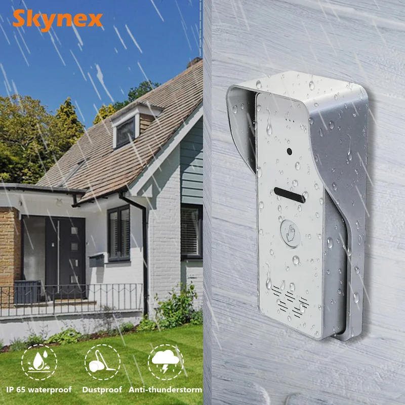 Supplier  IP65 Waterproof cat5/6 IP Based Video Door Doorbell Intercom phone app control tuya smartlife for Apartment and villa