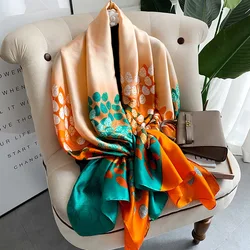 New Arrival Fashion Islamic Muslim Black Golden Silk Printed Head Wraps Shawls Luxury Long Heavy Silk Hijab Arabic Scarves