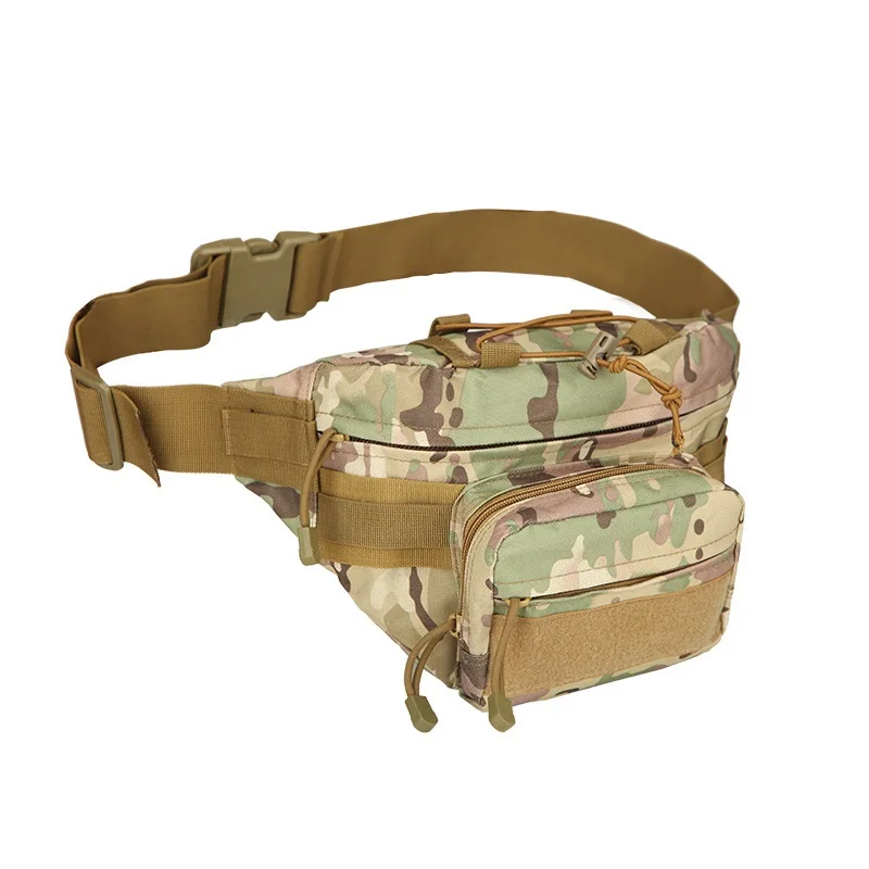Wholesale customized men running camo tac tical mil itary waist bag fanny pack
