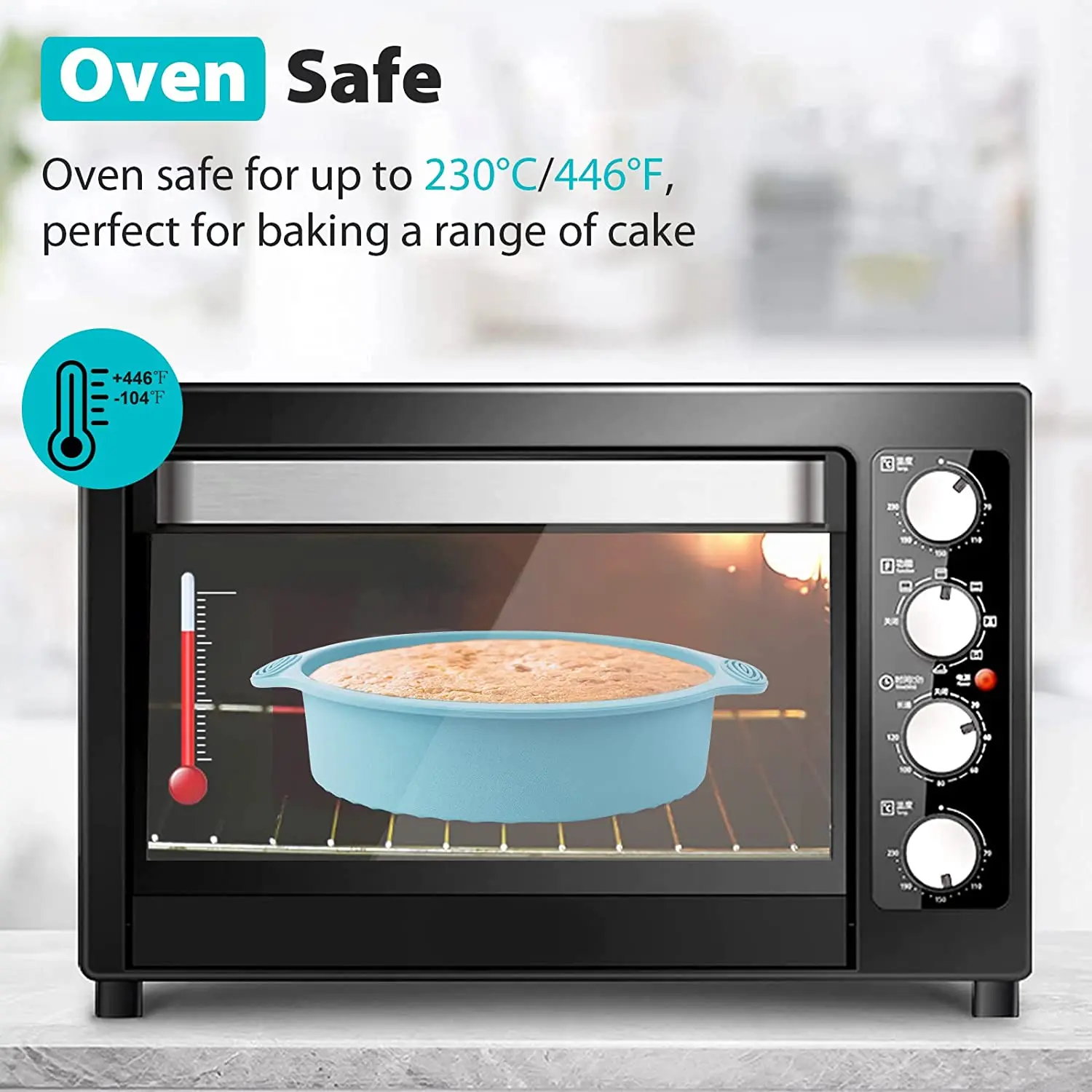 160g Round Silicone 9-inch Cake Mold Pies Making Pans Diy Baking And Pastry Tools