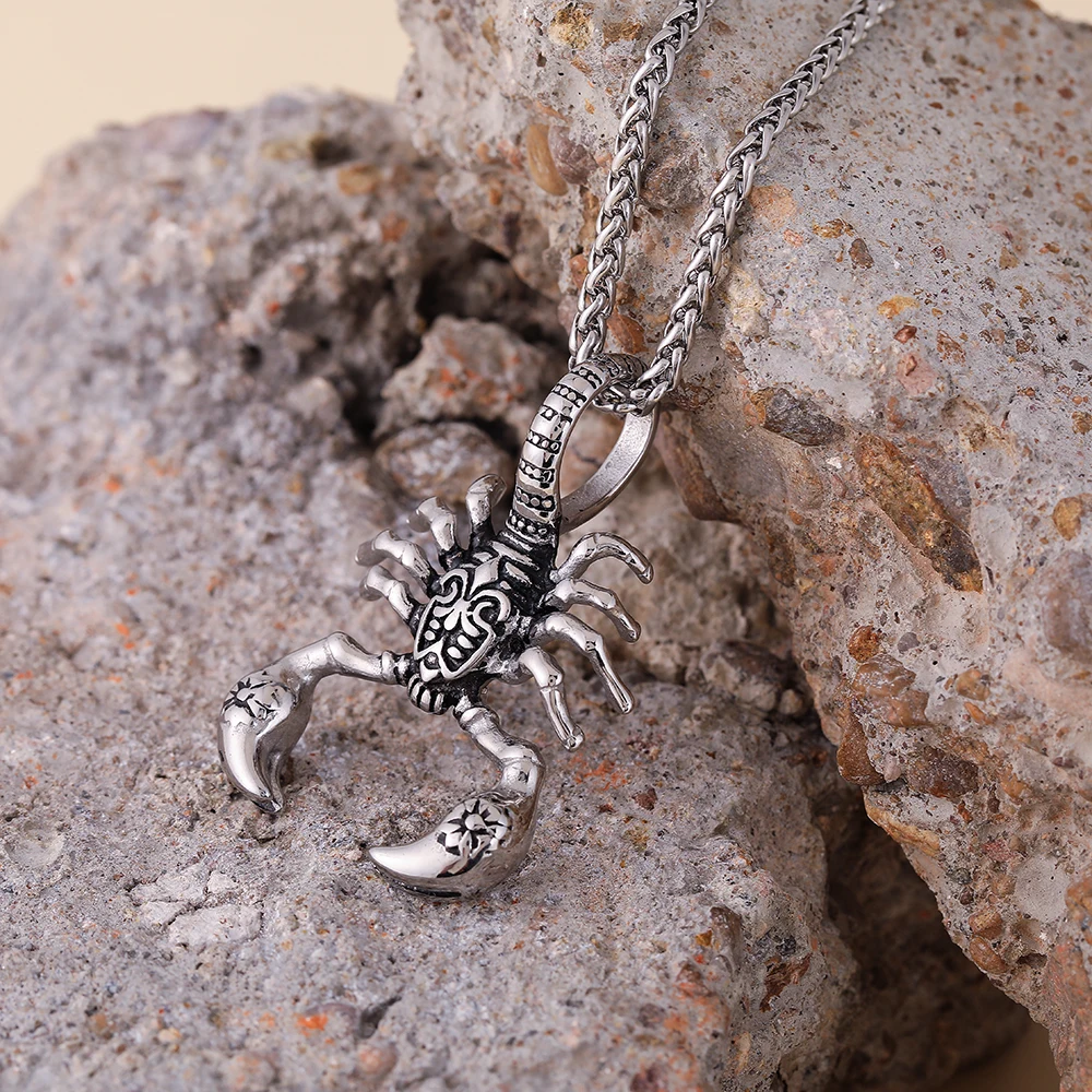 Scorpion Pendant Trendy Products 2022 New Arrivals Hip Hop Stainless Steel Jewelry 18k Gold Scorpion Pendant