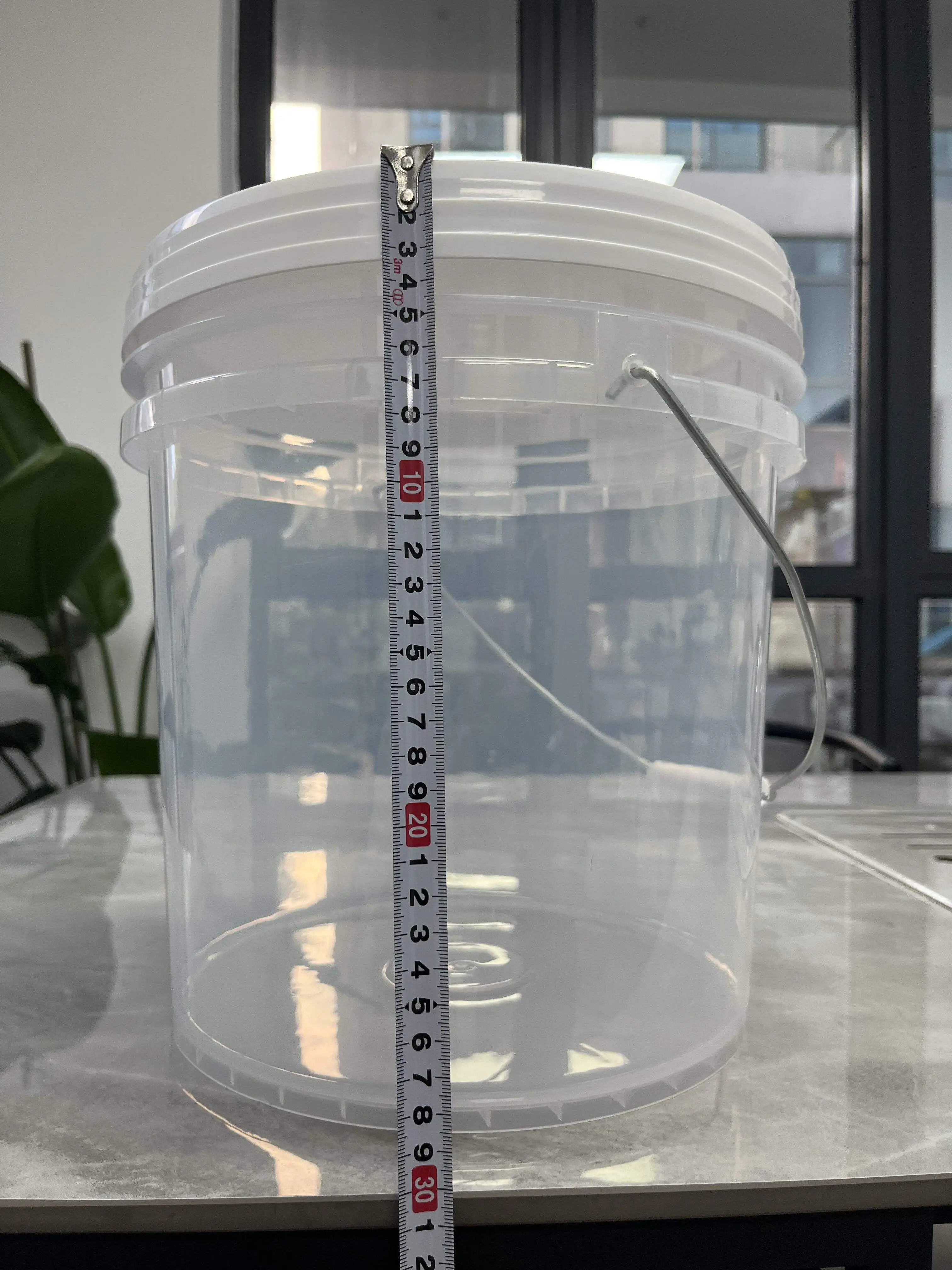 NBT 4 Gallon Plastic Storage Bucket Car Washing Tools Bucket Transparent Car Detailing Bucket For Car Cleaning