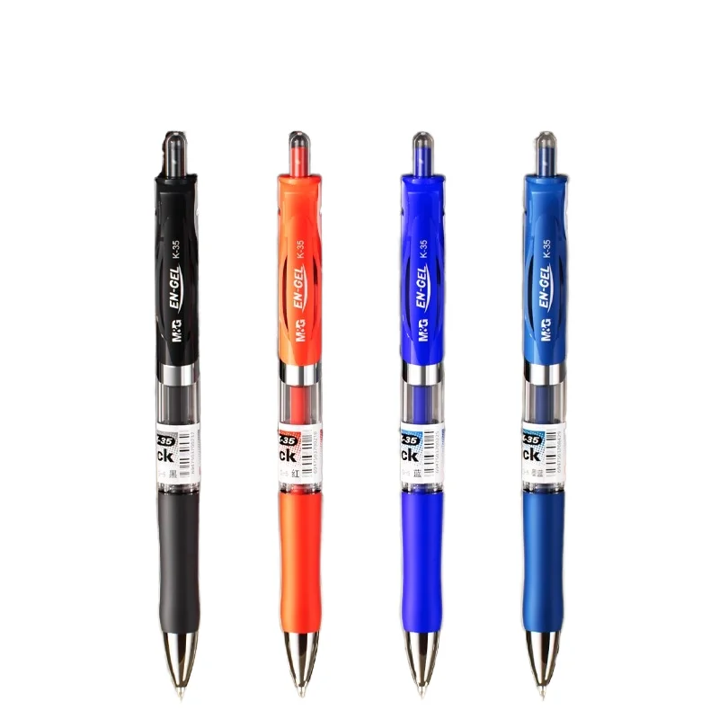 M&G Blue Gel Pens Quick Dry Neutral Pen Custom Logo 0.5mm Writing Width for Student and Office Use