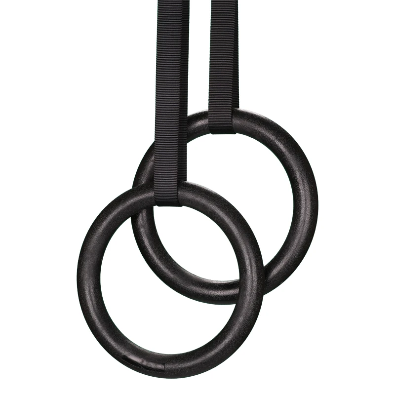 ABS Gymnastic Rings GYM Ring with nylon straps Fitness Training Dia28mmTraining Gymnastic Gym Rings