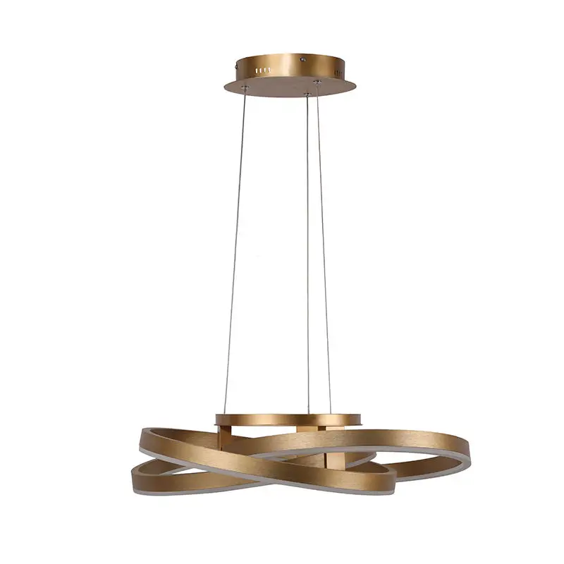 Modern plating metal pendant lamp plating gold creative led hanging lamp for restaurant living room nordic light for home