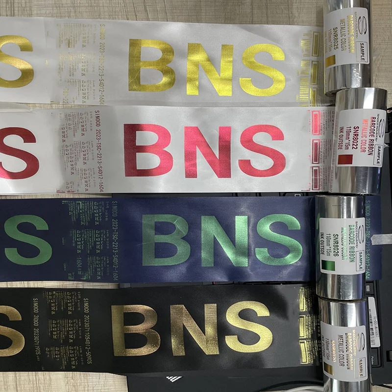 Hot Sale Shiny Gold Metallic Gold Resin Ribbon Color Thermal Transfer Ribbon for Printers for Colorful Impressions