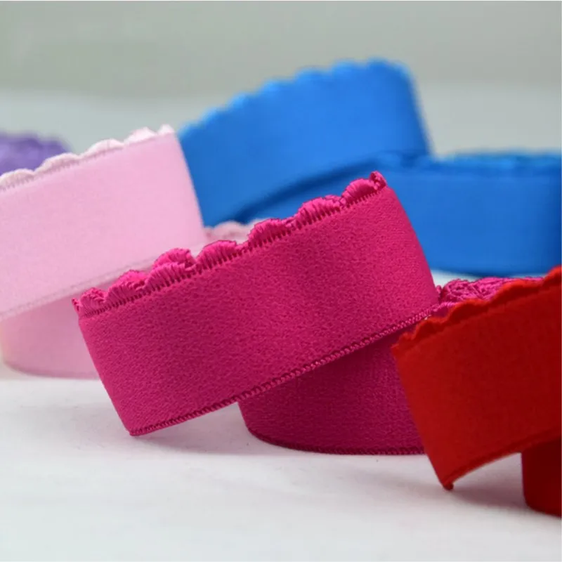 wholesale all size grade picot design elastic shoulder strap for bra TCJD05