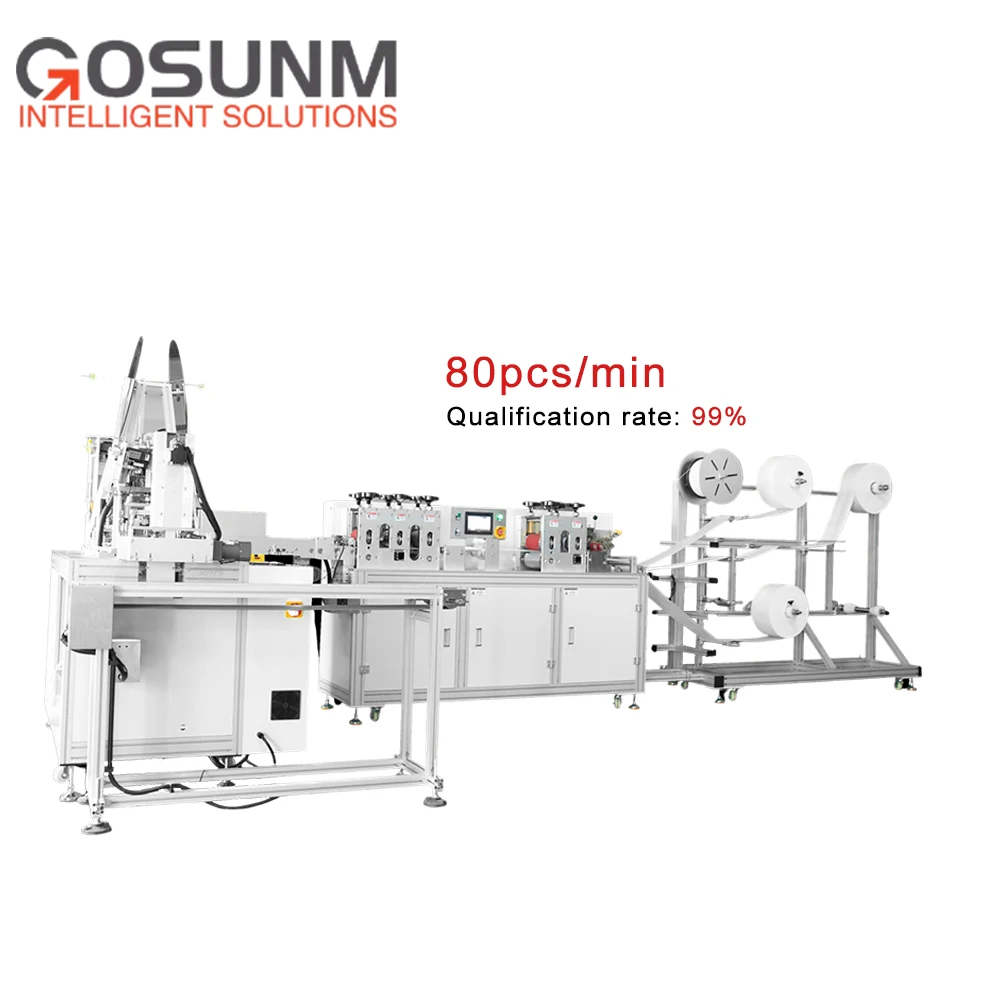 1+1 inner ear loop ultrasonic welding machine fully automatic face mask making machine