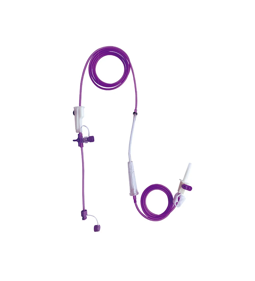 Medical Disposable Gravity Set Y Injection Port Stomach Feeding Tubes Gastrostomy Tube IV Set