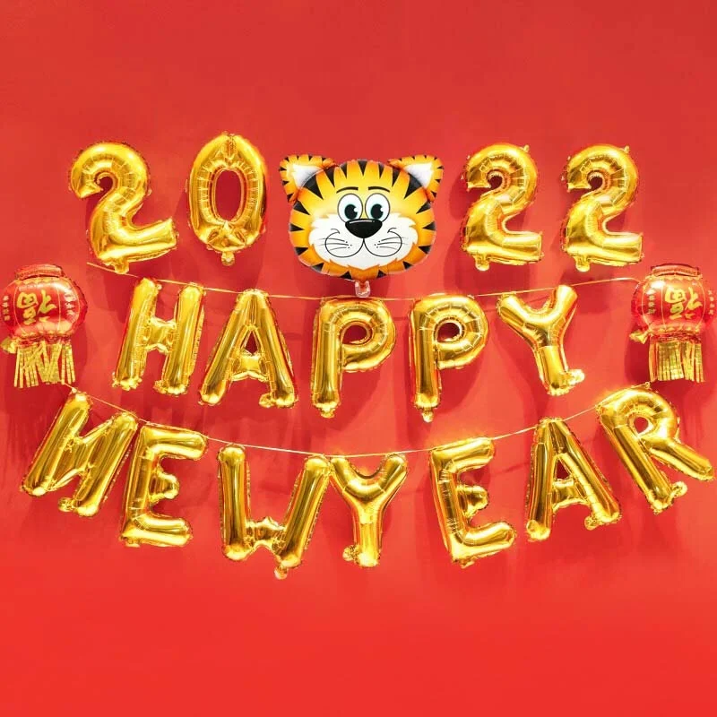 Customized birthday party family party balloon set HAPPY BIRTHDAY Foil Balloon Colorful Alphabet Foil balloon