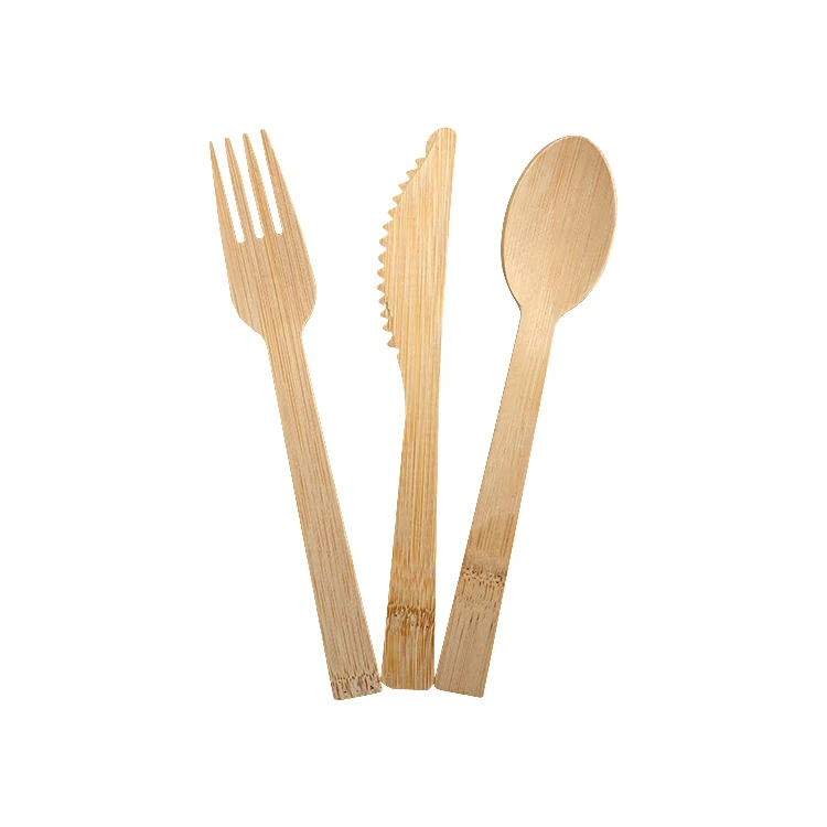 wholesale Compostable Biodegradable Disposable travel 5 inch bamboo handle knife