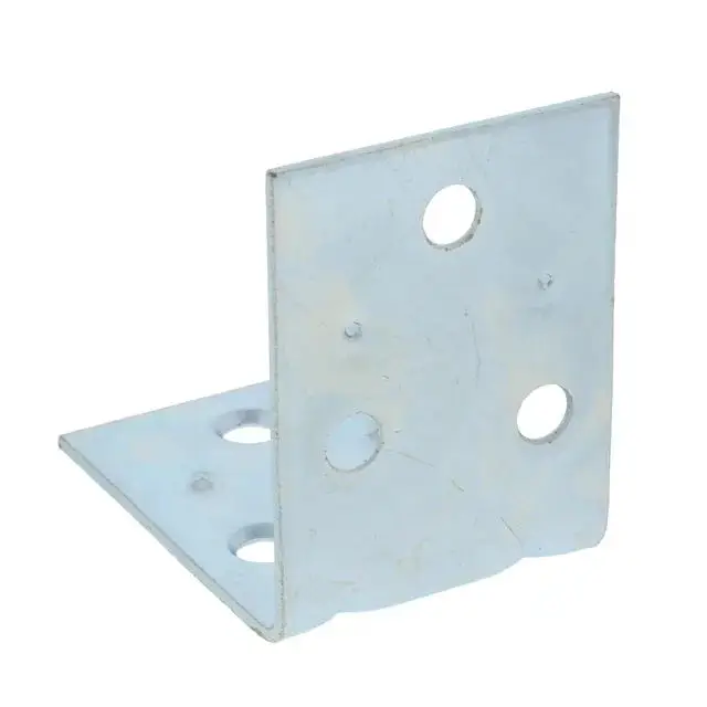 Factory Supply 2 Pack Double Wide Zinc L Shape Angle Corner Bracket