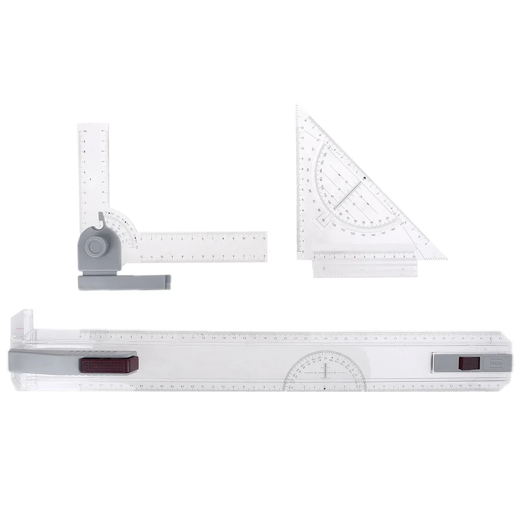 Multifunctional A3 Drawing Board Adjustable Measuring System Table Pad with Parallel Motion and Adjustable Angle Rulers School